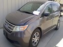 2012 HONDA ODYSSEY, GRAY, EX-L MODEL, 3.5L, AT, FWD,   A26295